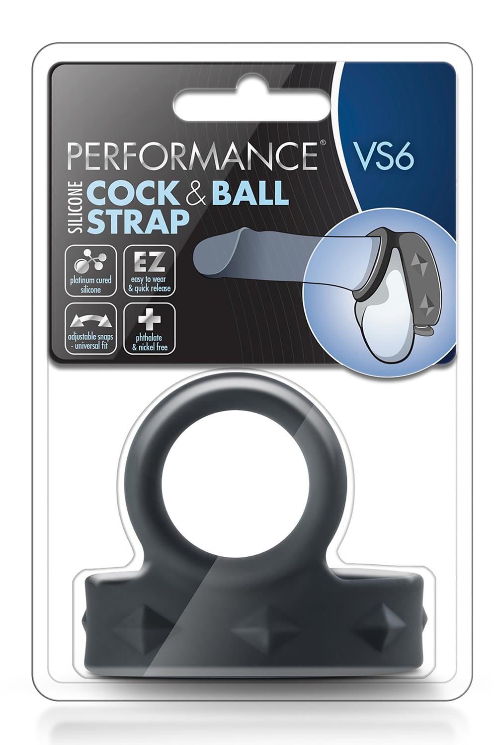 Performance Vs6 Cock & Ball Strap Black