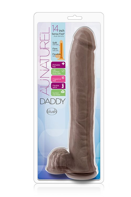 Au Naturel Daddy 14 Inch Sensa Feel Dildo