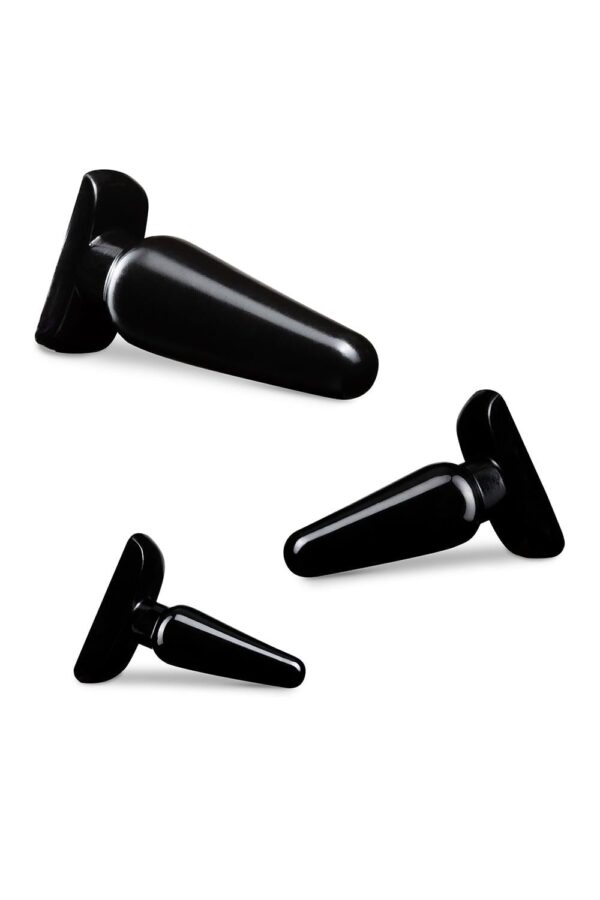 Anal Adventures Basic Plug Kit Black