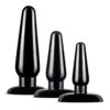 Anal Adventures Basic Plug Kit Black