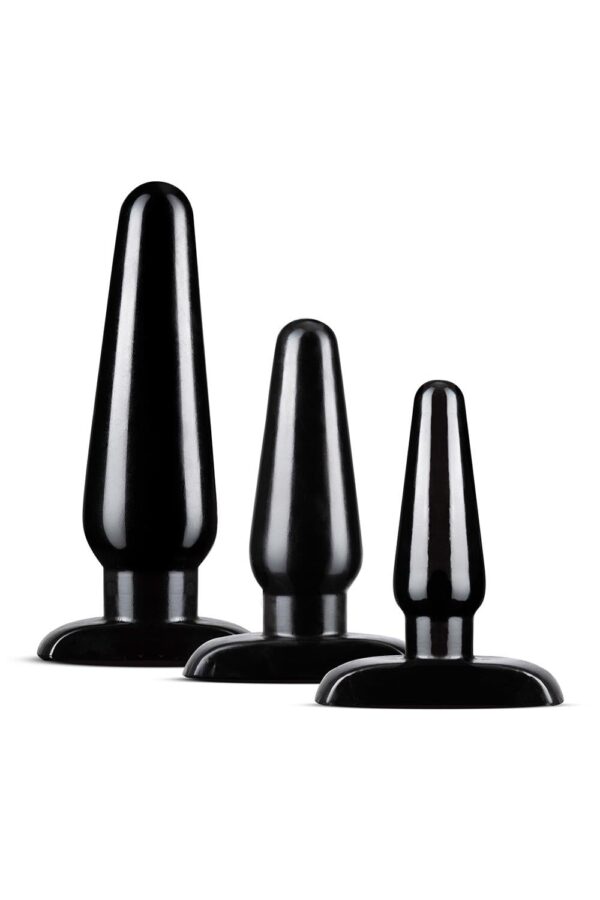 Anal Adventures Basic Plug Kit Black