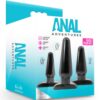 Anal Adventures Basic Plug Kit Black