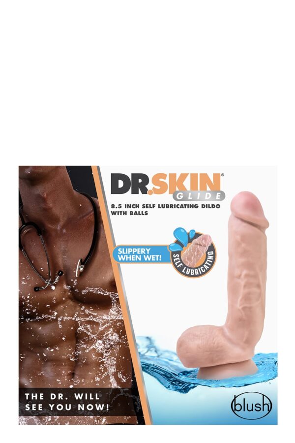 Dr. Skin 8.5 Inch Self Lubricating Dildo