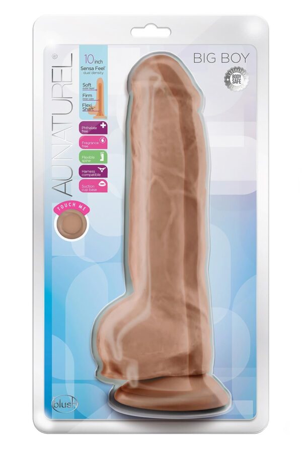 331874-P.jpg Au Naturel Big Boy 10 Inch Dildo Mocha