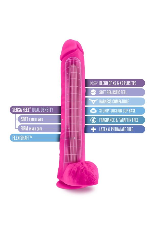 331882-2.jpg Au Naturel Bold Daddy 14 Inch Dildo Pink