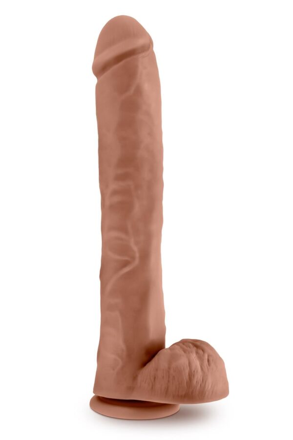 Au Naturel Daddy 14 Inch Sensa Feel Dildo Mocha