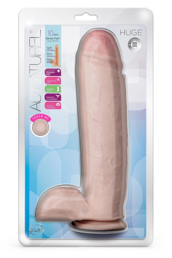 Au Naturel Huge 10 Inch Dildo Vanilla