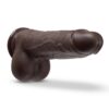 Dr. Skin Silicone Dr. Murphy 8  Inch Thrusting Dildo Chocolate