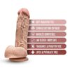Dr. Skin Mr. D 8.5 Inch Dildo With Balls Beige