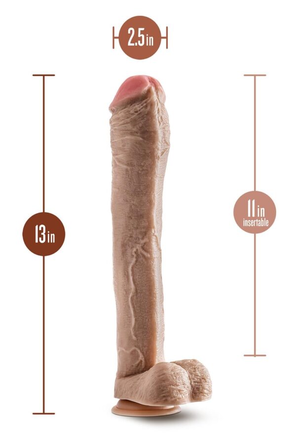 331947-1.jpg Dr. Skin Mr. Ed 13 Inch Dildo With Balls Beige