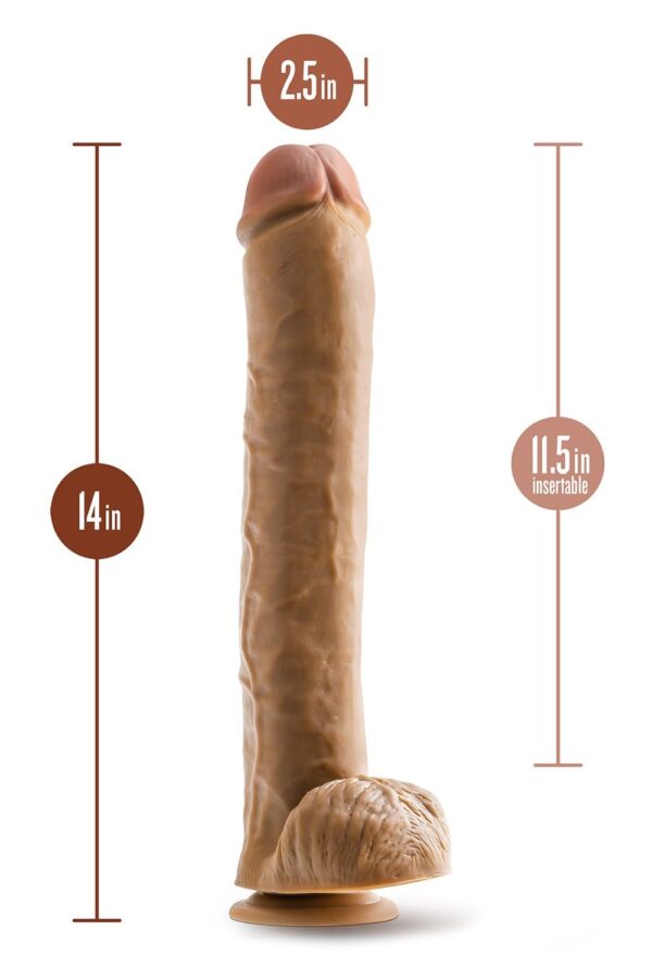 331948-1.jpg Dr. Skin Dr. Michael 14 Inch Dildo With Balls Tan