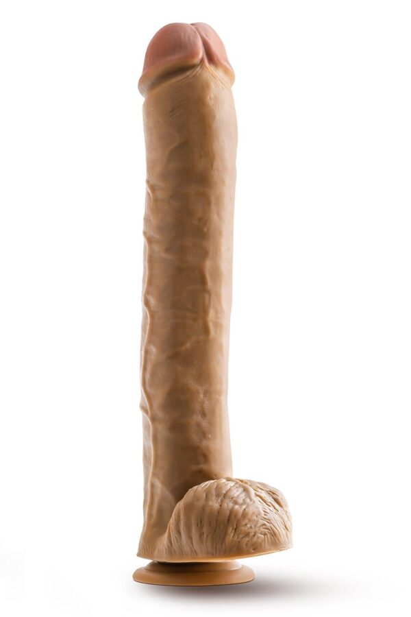 331948.jpg Dr. Skin Dr. Michael 14 Inch Dildo With Balls Tan
