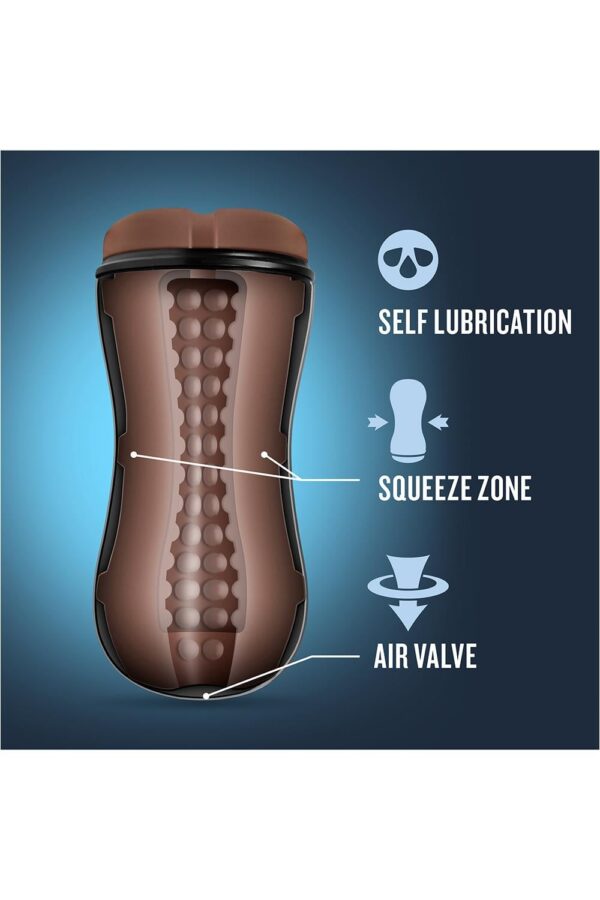 Coverboy The Mechanic Self Lubricating Stroker Brown