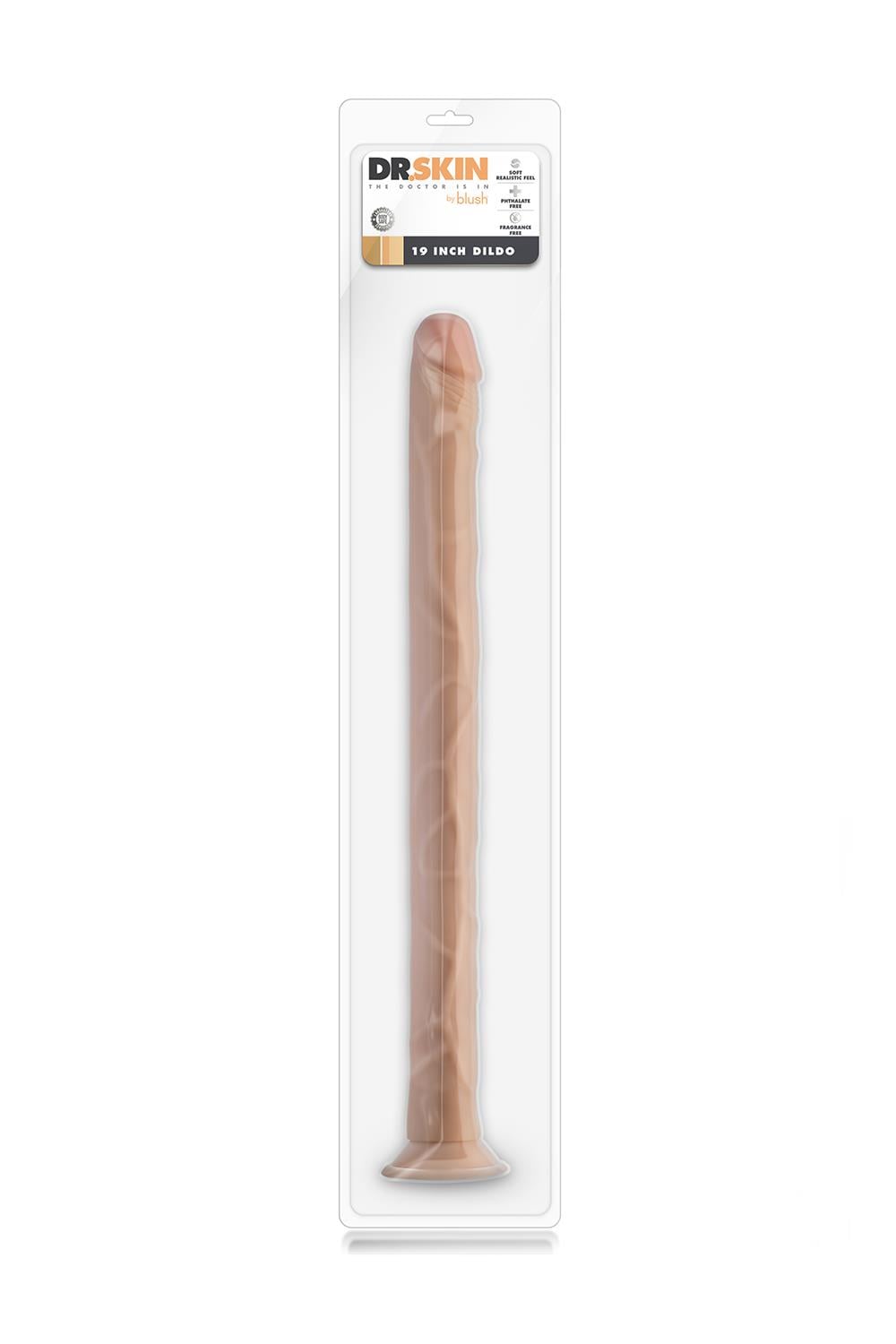 Dr. Skin 19 Inch Dildo Beige