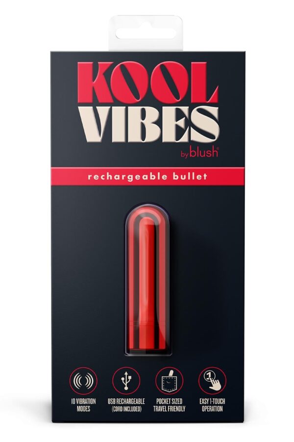 Kool Vibes Rechargeable Mini Bullet Cherry