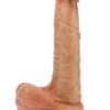 332069.jpg Renaissance Davinci 8 Inch Sliding Foreskin Dildo With Squeezable Balls Tan