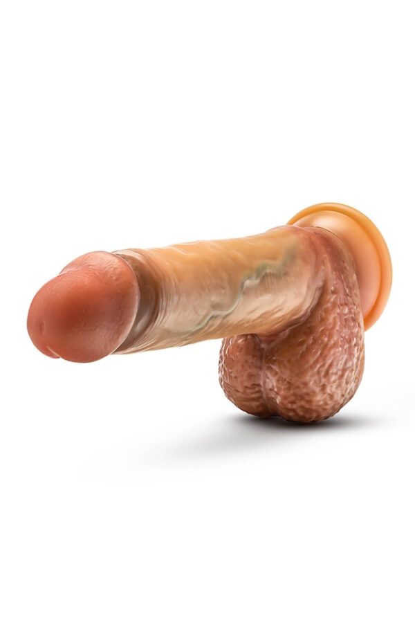 332070-1.jpg Renaissance Raphael 9.5 Inch Sliding Foreskin Dildo With Squeezable Balls Tan