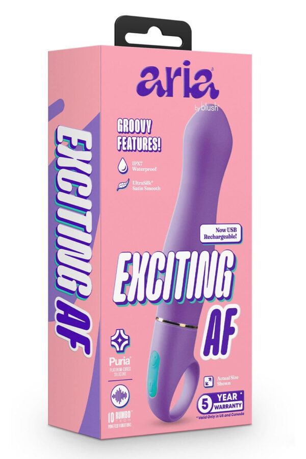 Aria Exciting Af 2.0 Rechargeable Vibe Indigo
