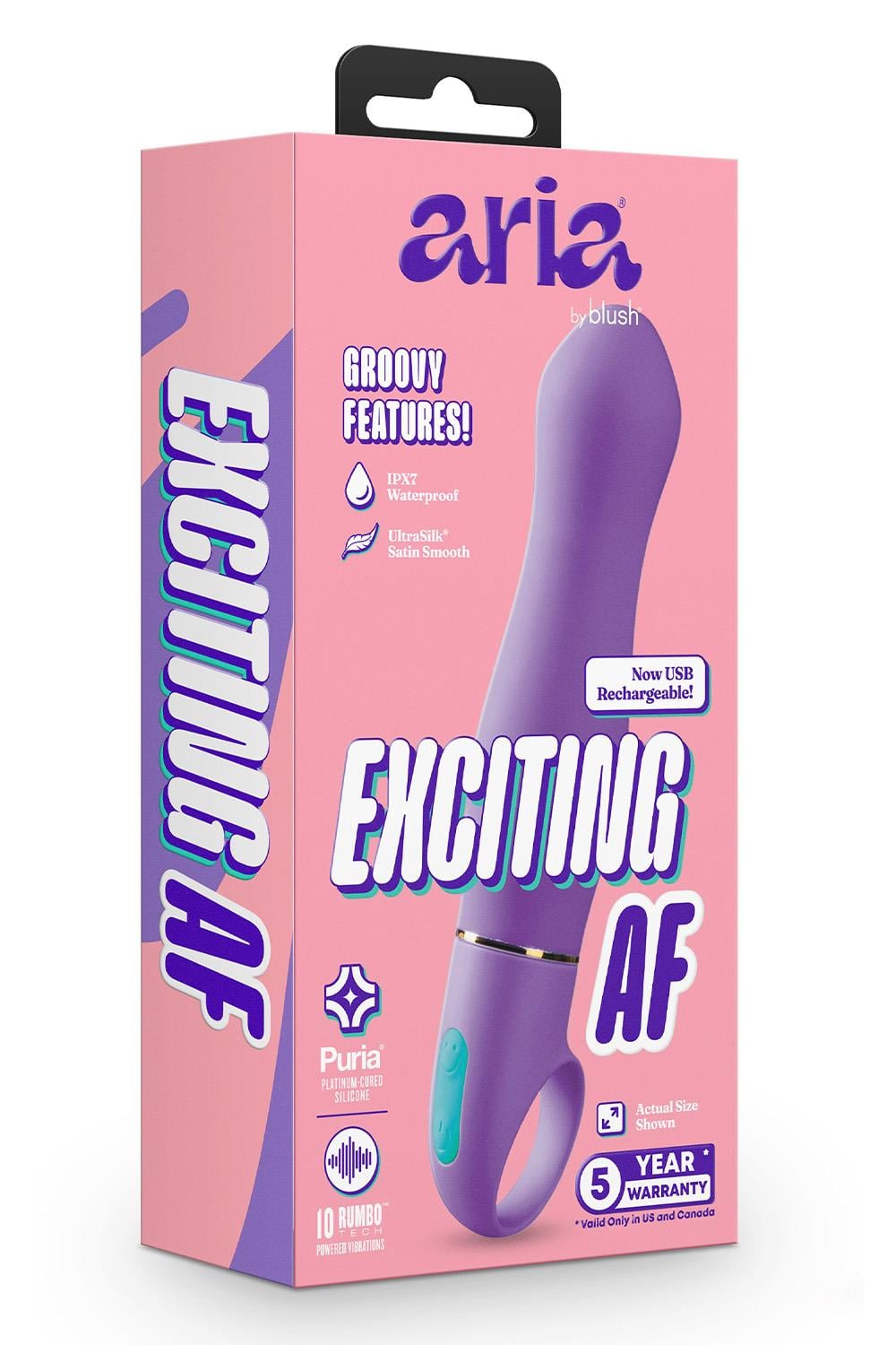 Aria Exciting Af 2.0 Rechargeable Vibe Indigo