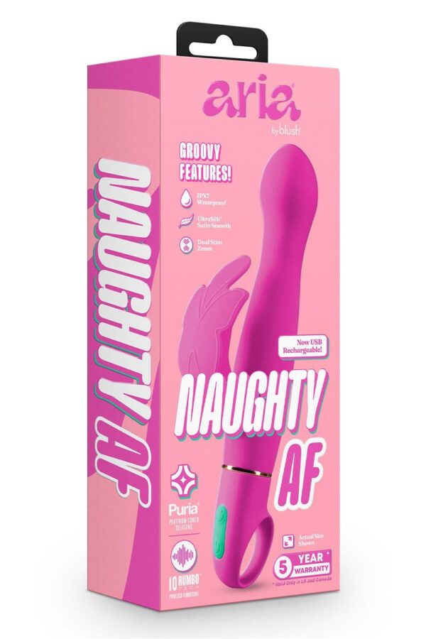 Aria Naughty Af 2.0 Rechargeable Vibe Plum