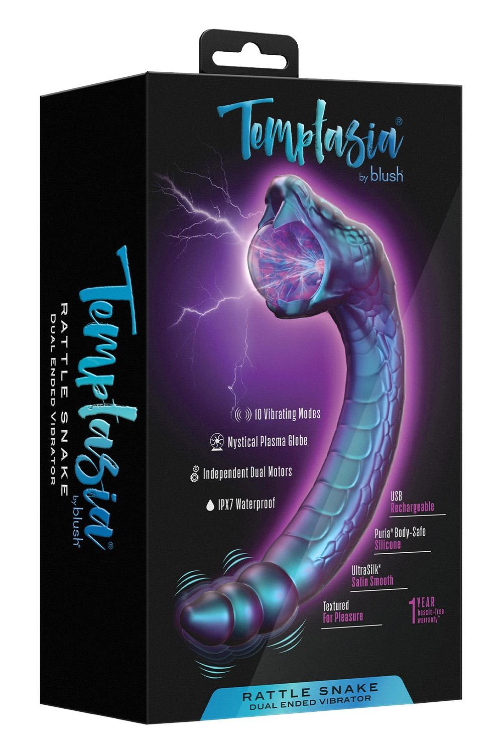 Temptasia Rattle Snake Glowing Plasma Globe