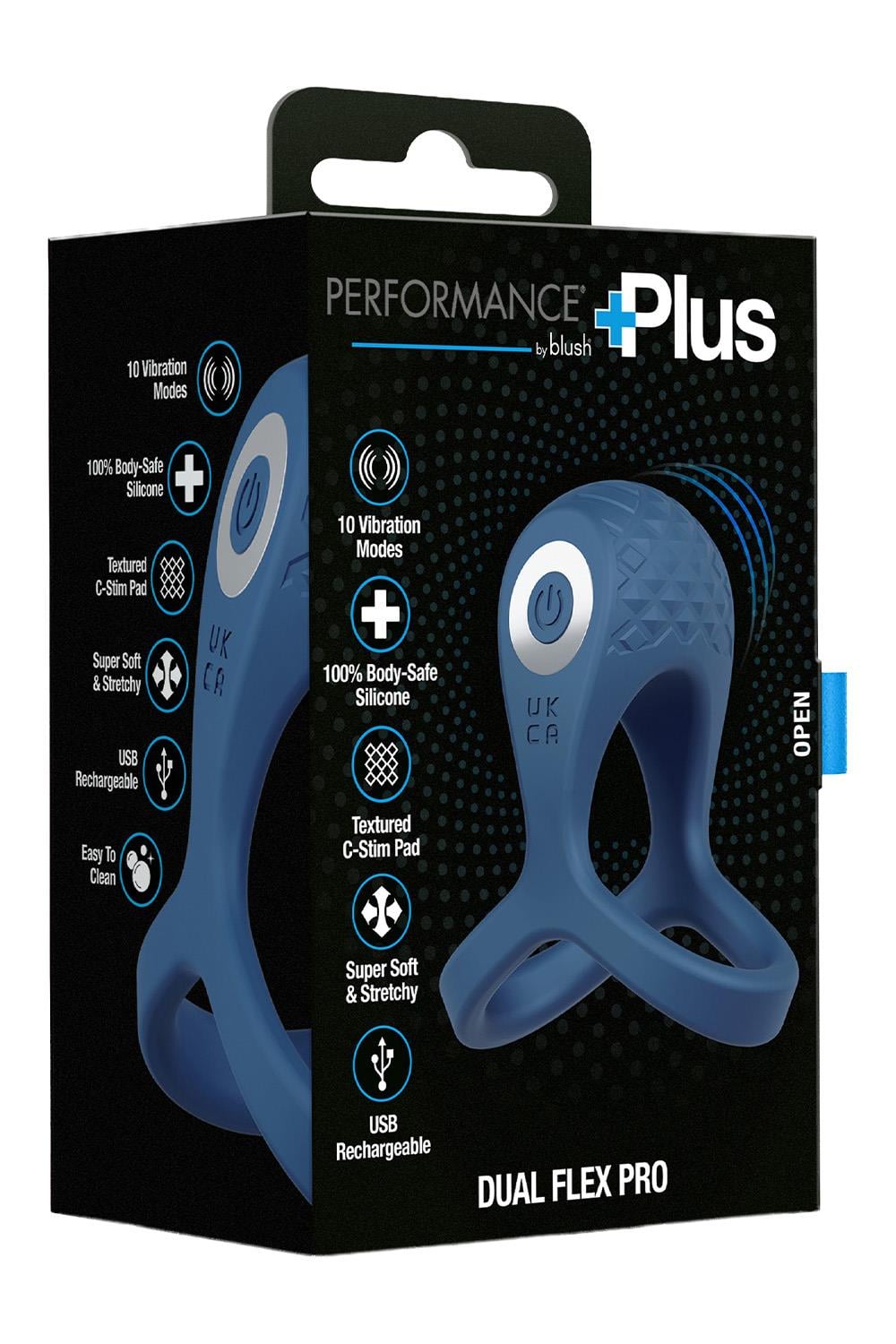 Performance Plus Dual Flex Pro Cockring Blue
