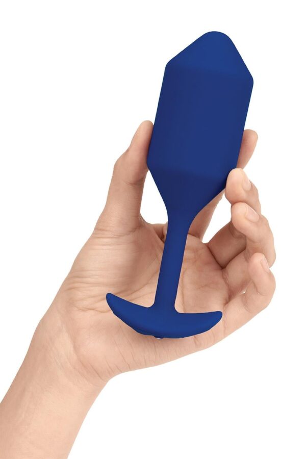 B-Vibe Vibrating Snug Plug 4 Navy