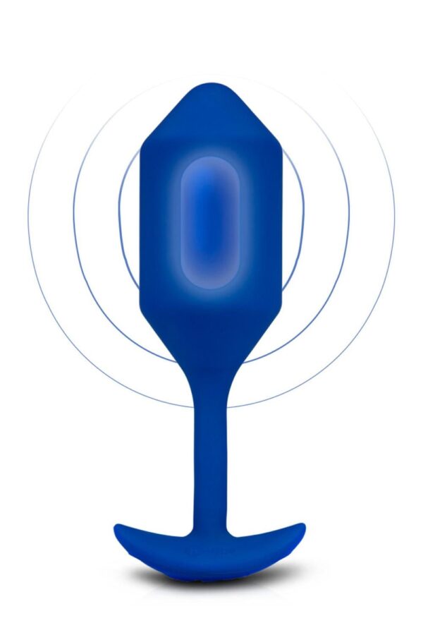 B-Vibe Vibrating Snug Plug 4 Navy