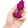 B-Vibe Vibrating Jewel Plug S/M Fuchsia
