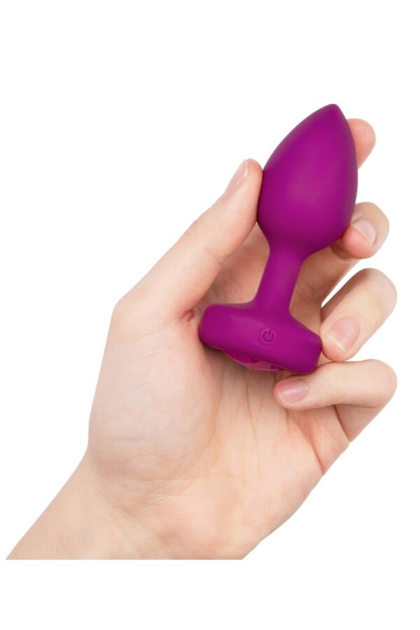 B-Vibe Vibrating Jewel Plug S/M Fuchsia