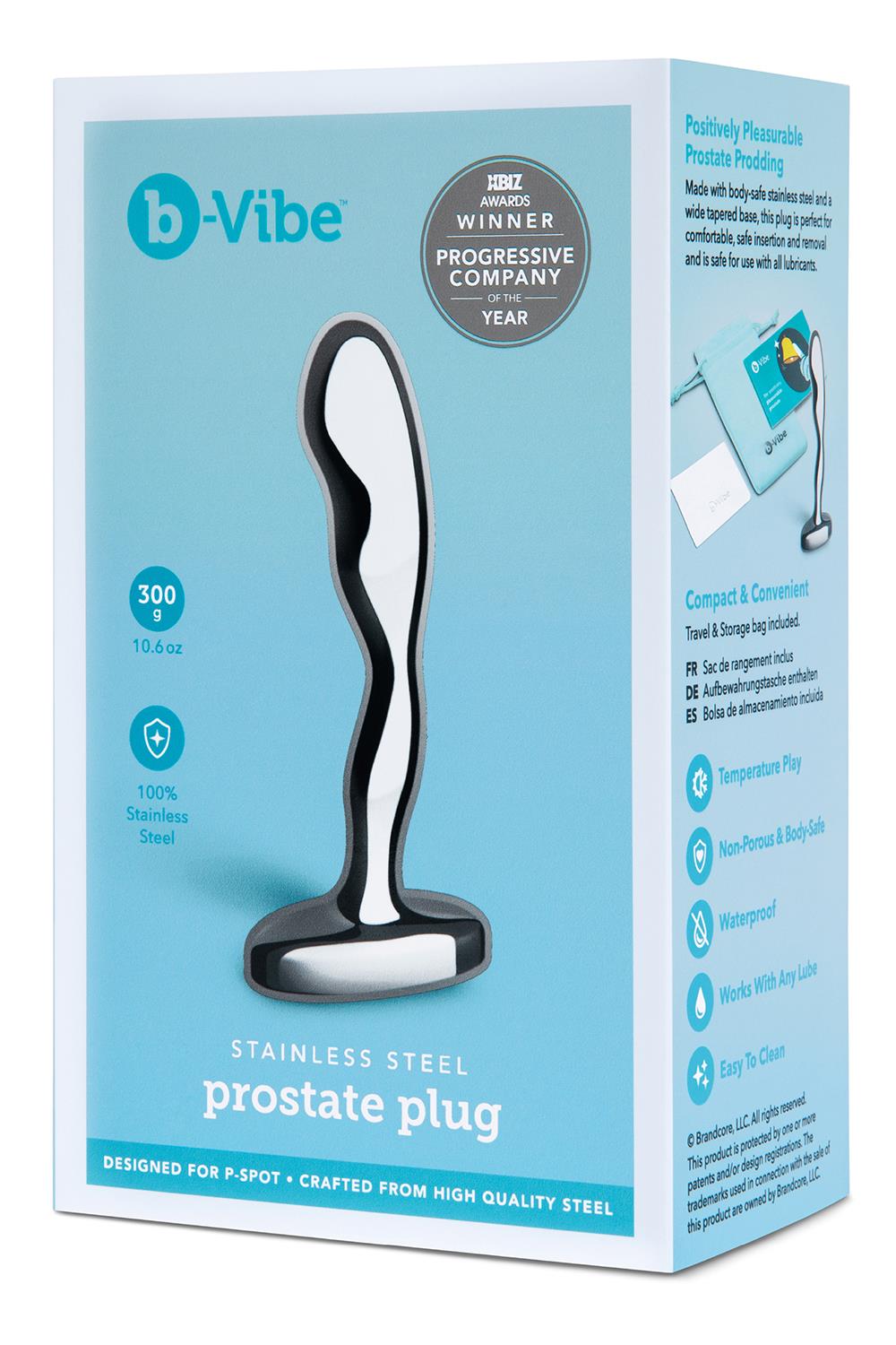 B-Vibe Stainless Steel Prostate Plug