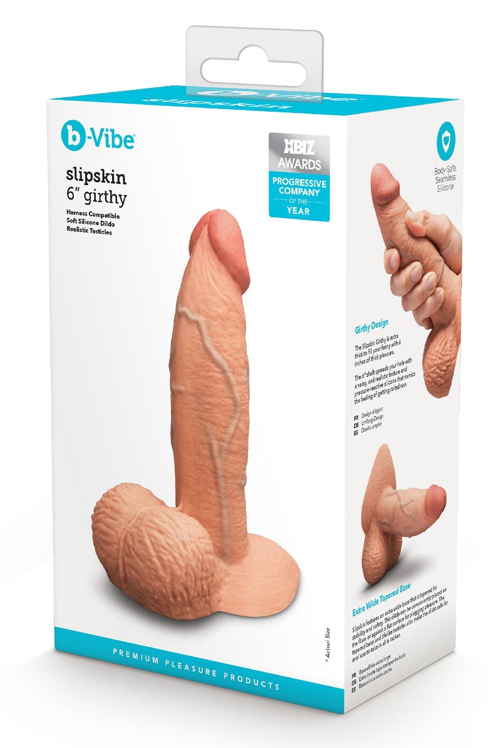 B-Vibe Slipskin 6 Inch Girthy