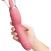 Le Wand Lick 3-1 Double Ended Vibe With Licking Tongue Stimulator