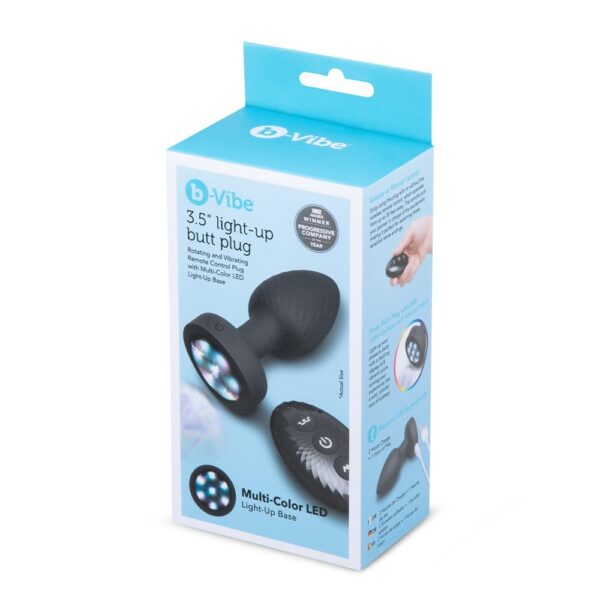 B-Vibe 3.5 Inch Light Up Butt Plug