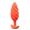 B-Vibe Swirl Texture Plug Orange
