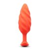 B-Vibe Swirl Texture Plug Orange