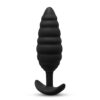 B-Vibe Twist Texture Plug Black