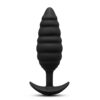 B-Vibe Twist Texture Plug Black