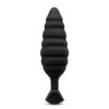 B-Vibe Twist Texture Plug Black