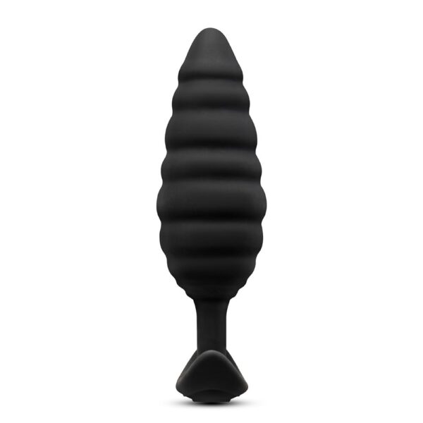 B-Vibe Twist Texture Plug Black