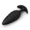 B-Vibe Twist Texture Plug Black