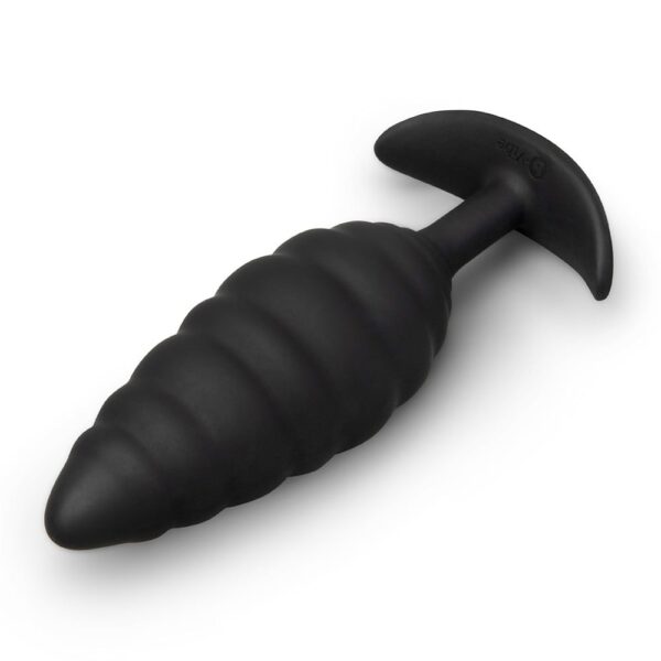 B-Vibe Twist Texture Plug Black