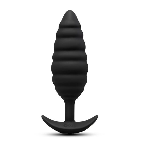 B-Vibe Twist Texture Plug Black