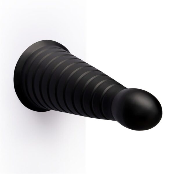 B-Vibe Cone 10 Inch Tapered And Ribbed Dildo With Suction Cup