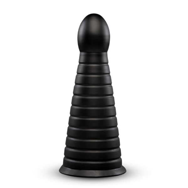 B-Vibe Cone 10 Inch Tapered And Ribbed Dildo With Suction Cup