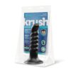 B-Vibe Krush 9.5 Inch Curved And Ribbed Dildo With Suction Cup