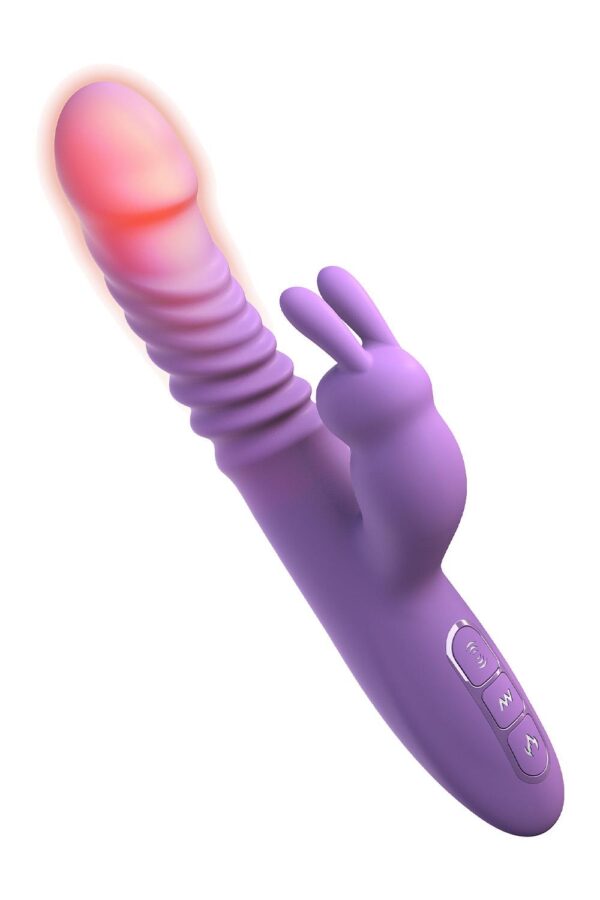 Fantasy For Her Her Thrusting Silicone Rabbit Purple