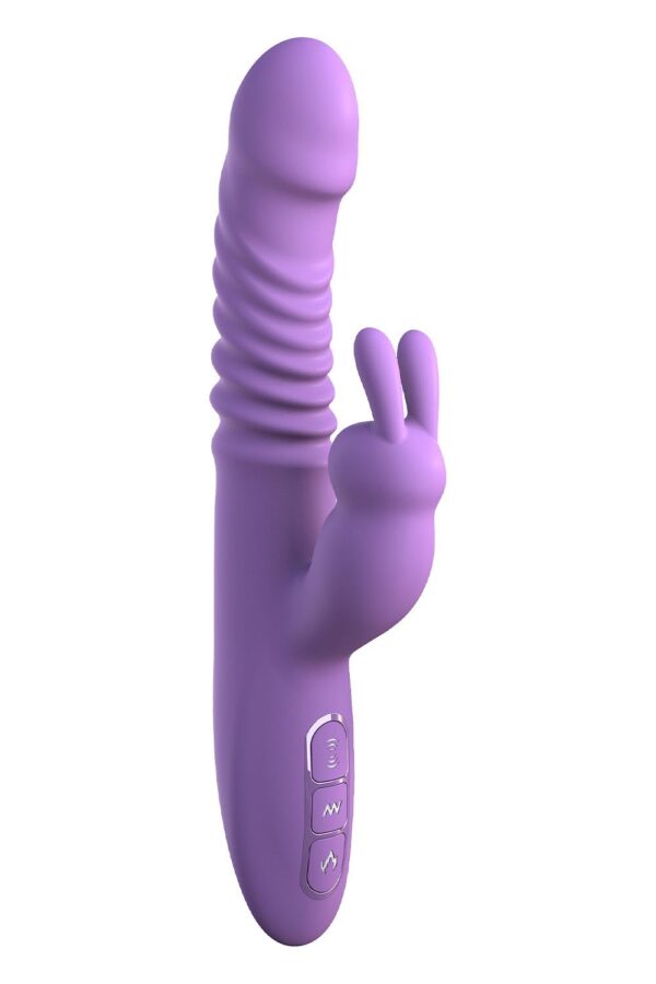 Fantasy For Her Her Thrusting Silicone Rabbit Purple