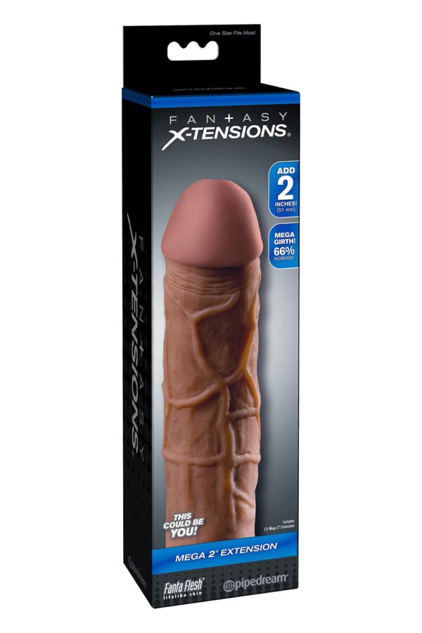Fantasy X-Tensions Mega 2 Inch Extension Brown
