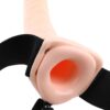 Fetish Fantasy Series 8 Inch Vibrating Hollow Strap-On Light